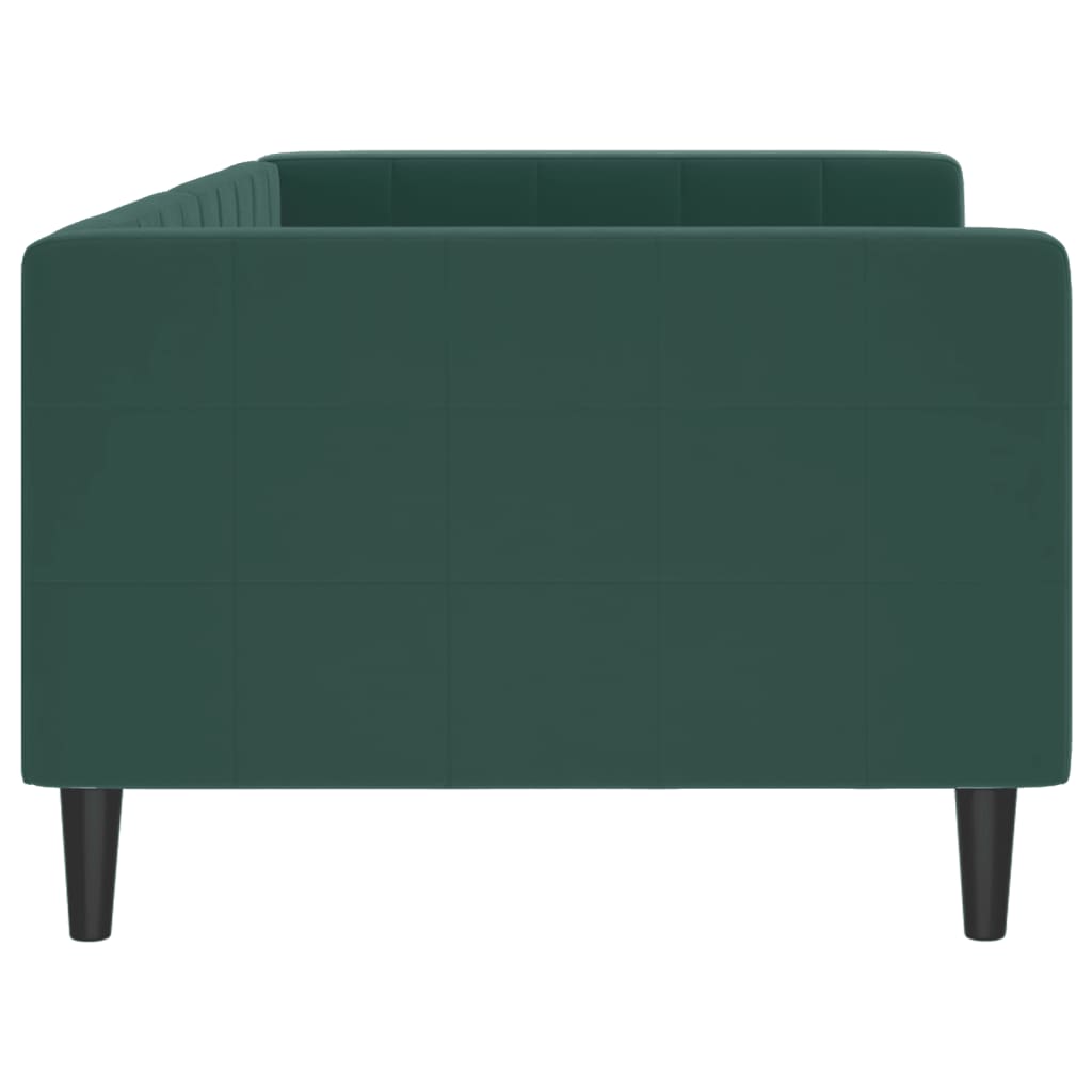 Lit de repos sans matelas vert foncé 90x200 cm velours - XIOS