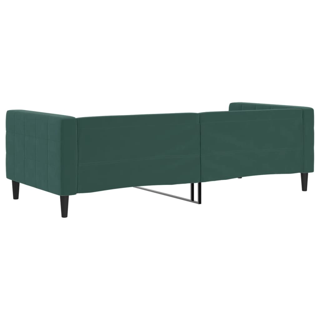 Lit de repos sans matelas vert foncé 90x200 cm velours - XIOS