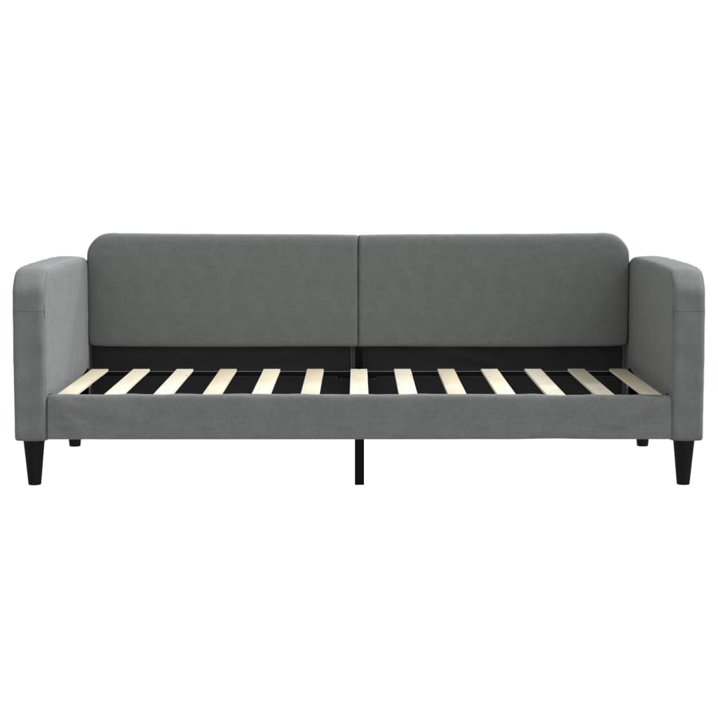 Lit de repos sans matelas gris foncé 80x200 cm tissu - XIOS