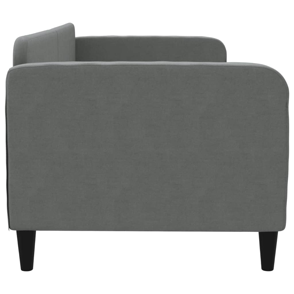 Lit de repos sans matelas gris foncé 80x200 cm tissu - XIOS