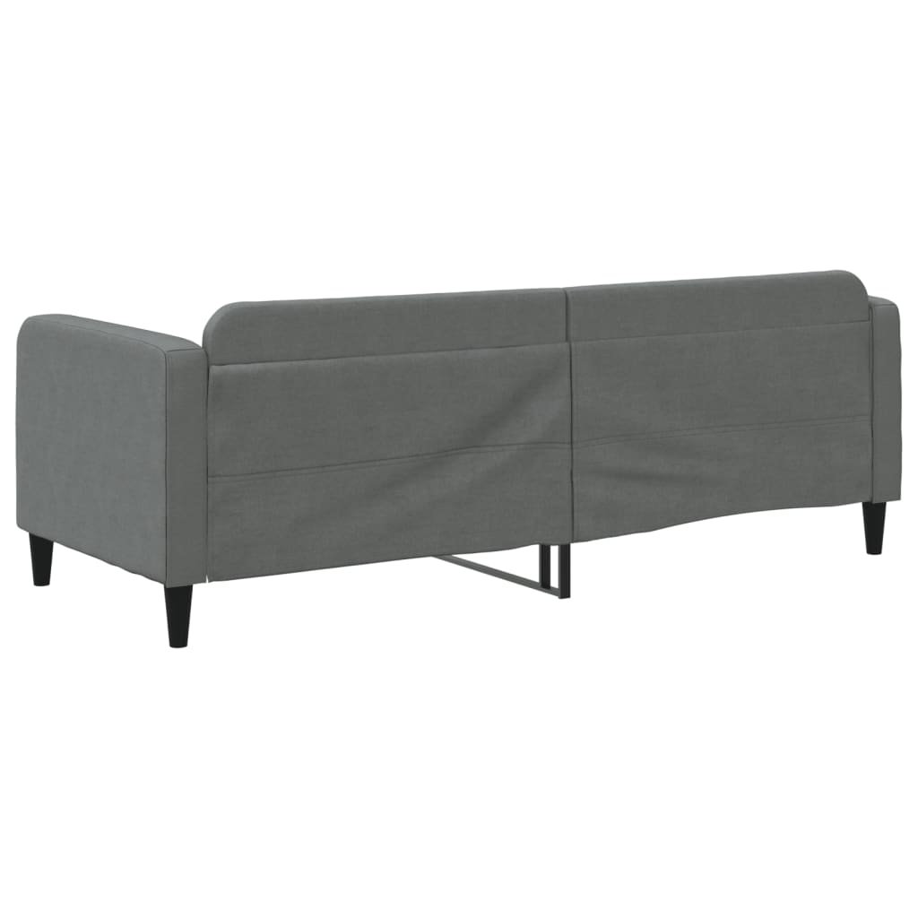 Lit de repos sans matelas gris foncé 80x200 cm tissu - XIOS