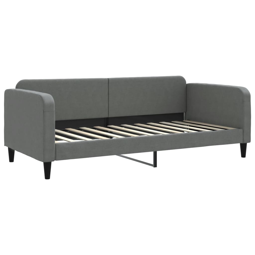 Lit de repos sans matelas gris foncé 90x200 cm tissu - XIOS