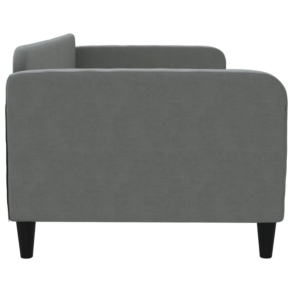 Lit de repos sans matelas gris foncé 90x200 cm tissu - XIOS
