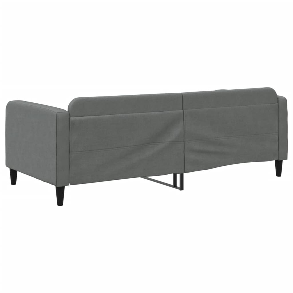 Lit de repos sans matelas gris foncé 90x200 cm tissu - XIOS