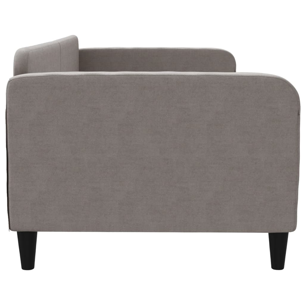 Lit de repos sans matelas taupe 90x200 cm tissu - XIOS