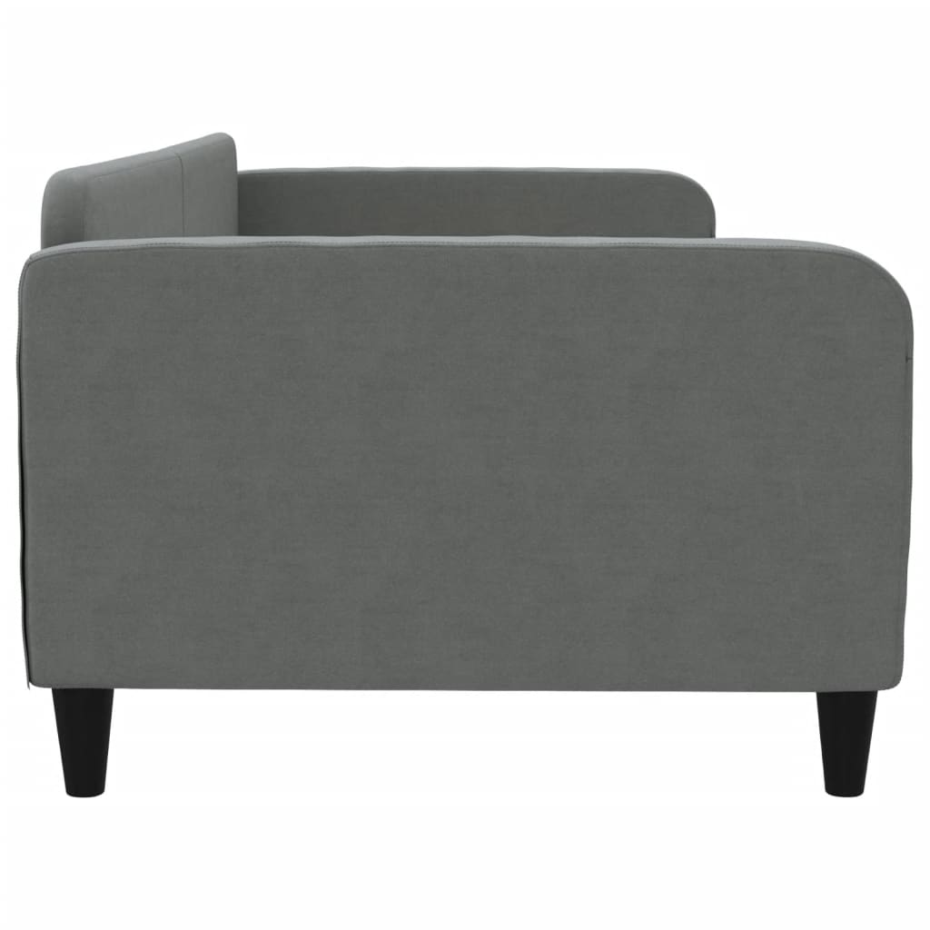 Lit de repos gris foncé 100x200 cm tissu - XIOS