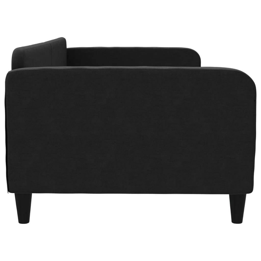 Lit de repos sans matelas noir 100x200 cm tissu - XIOS