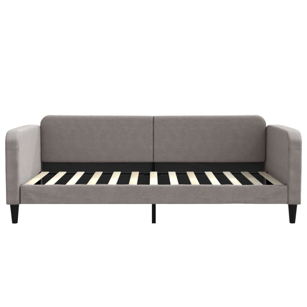 Lit de repos taupe 100x200 cm tissu - XIOS