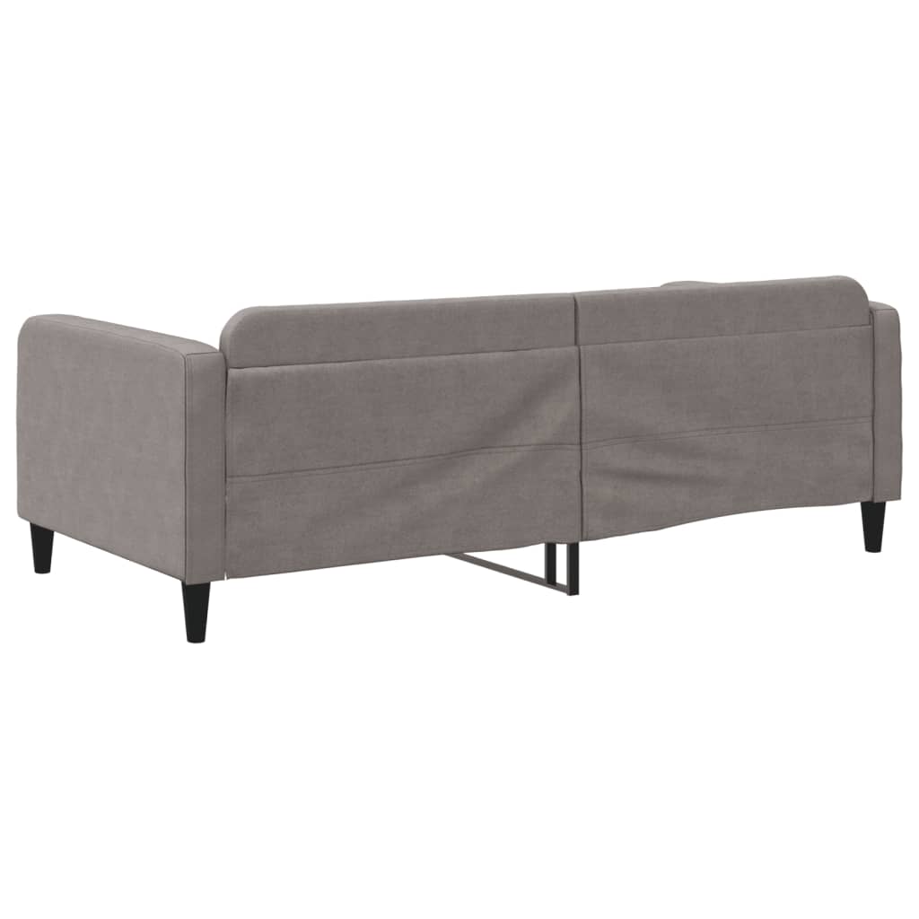Lit de repos taupe 100x200 cm tissu - XIOS