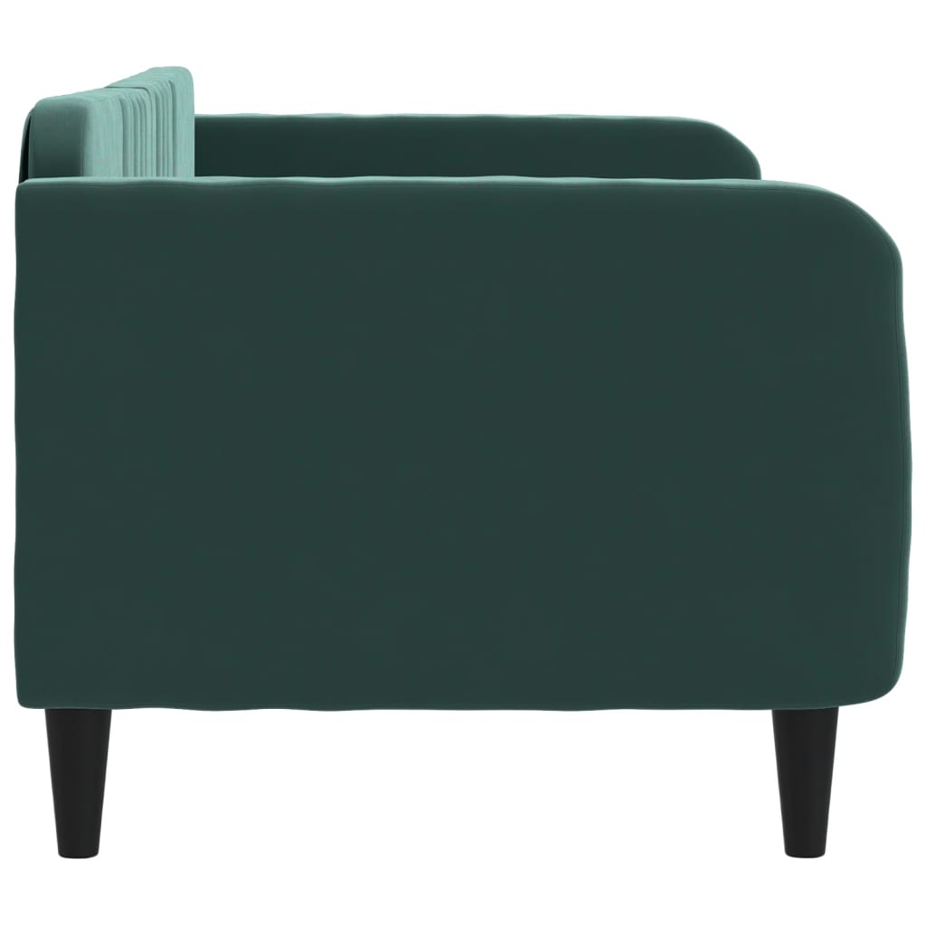 Lit de repos sans matelas vert foncé 80x200 cm velours - XIOS