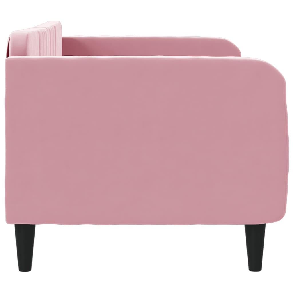 Lit de repos sans matelas rose 80x200 cm velours - XIOS