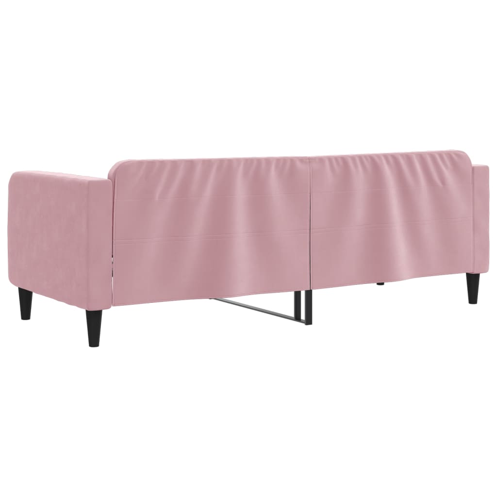 Lit de repos sans matelas rose 80x200 cm velours - XIOS