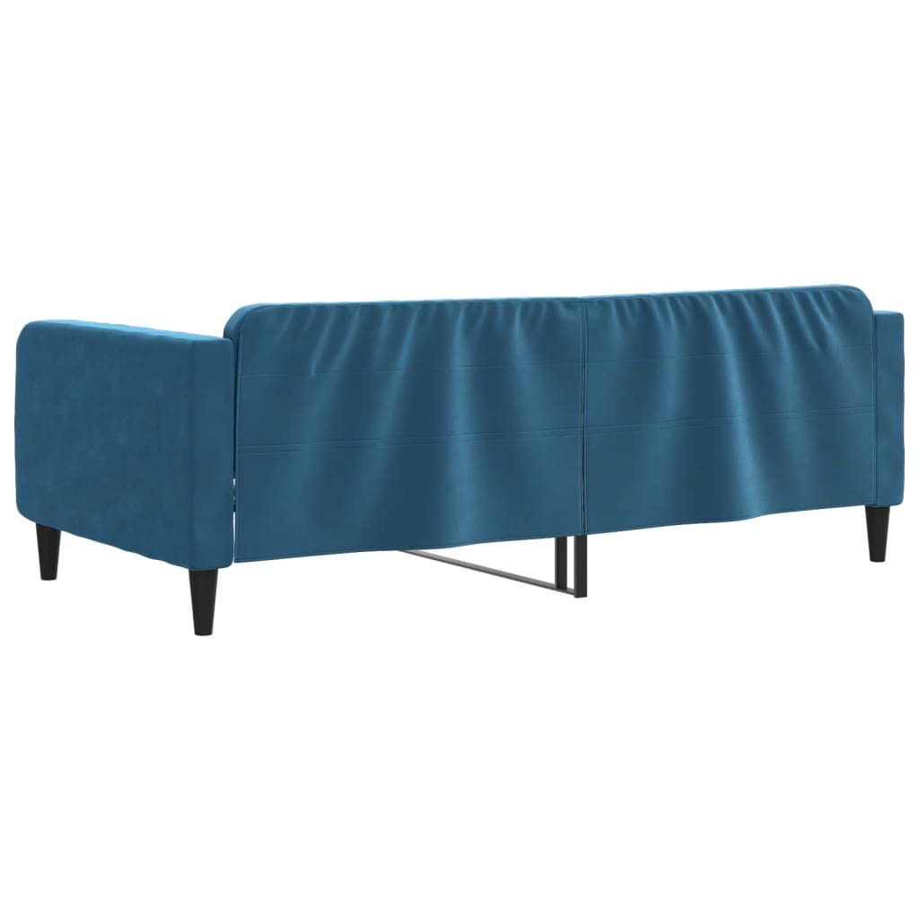 Lit de repos sans matelas bleu 100x200 cm velours - XIOS