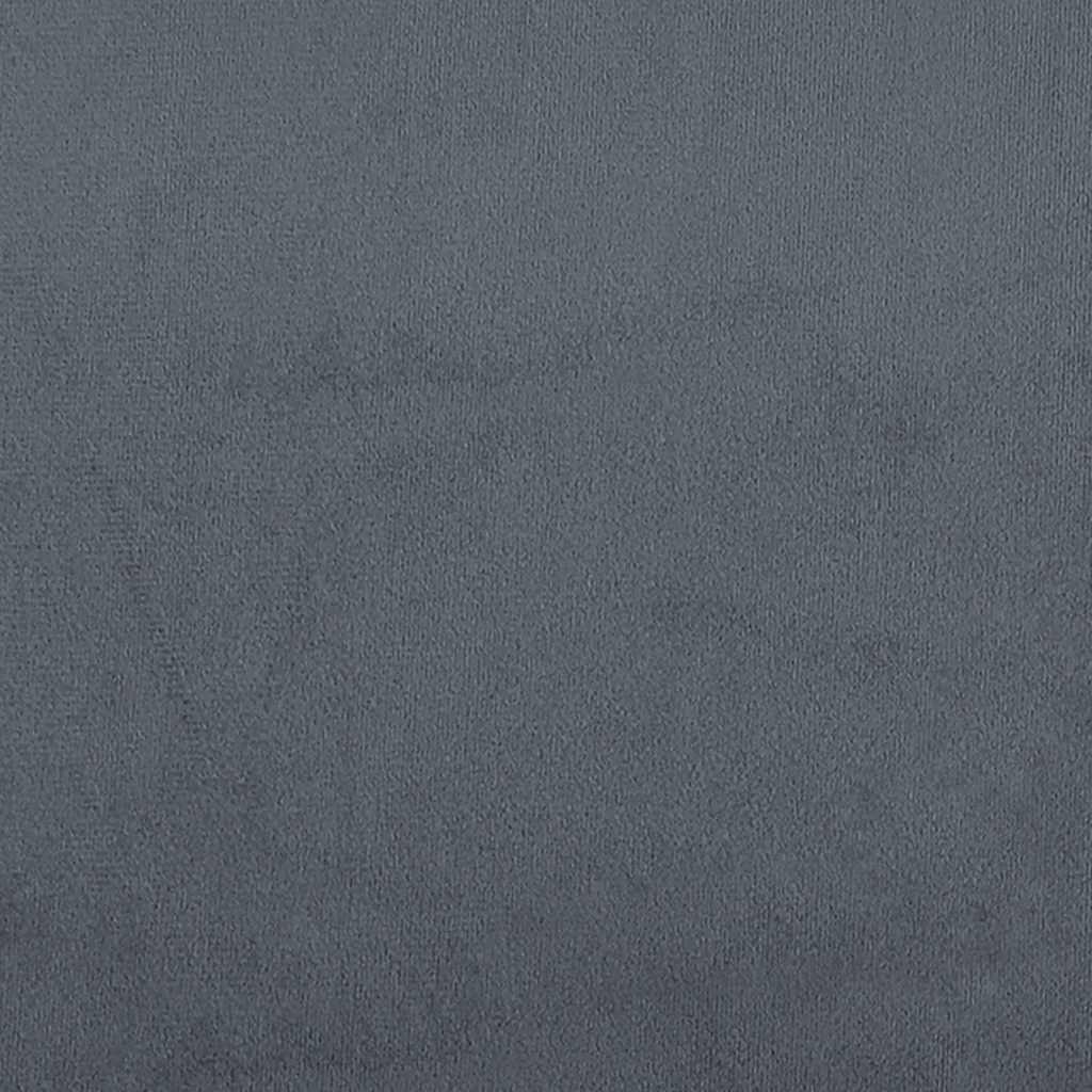 Lit de repos gris foncé 90x190 cm velours - XIOS