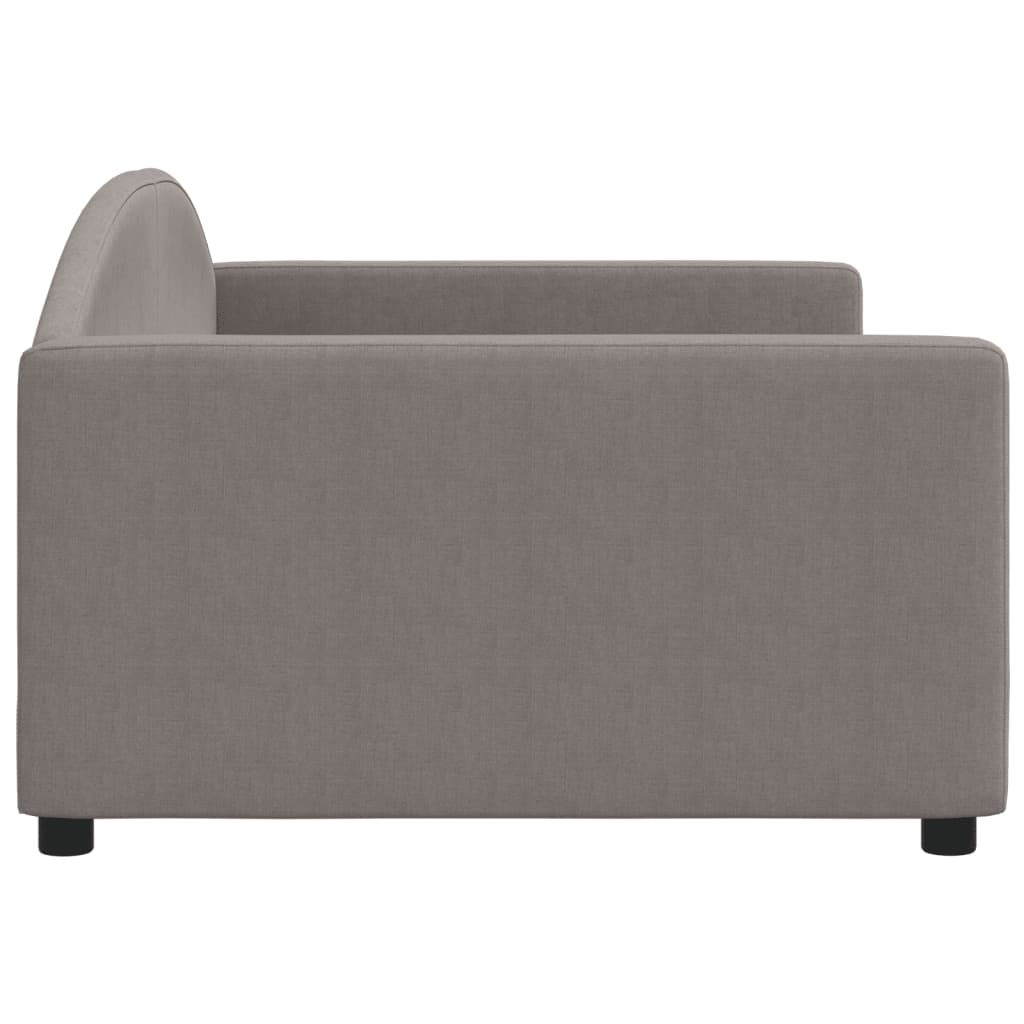 Lit de repos taupe 100x200 cm tissu - XIOS