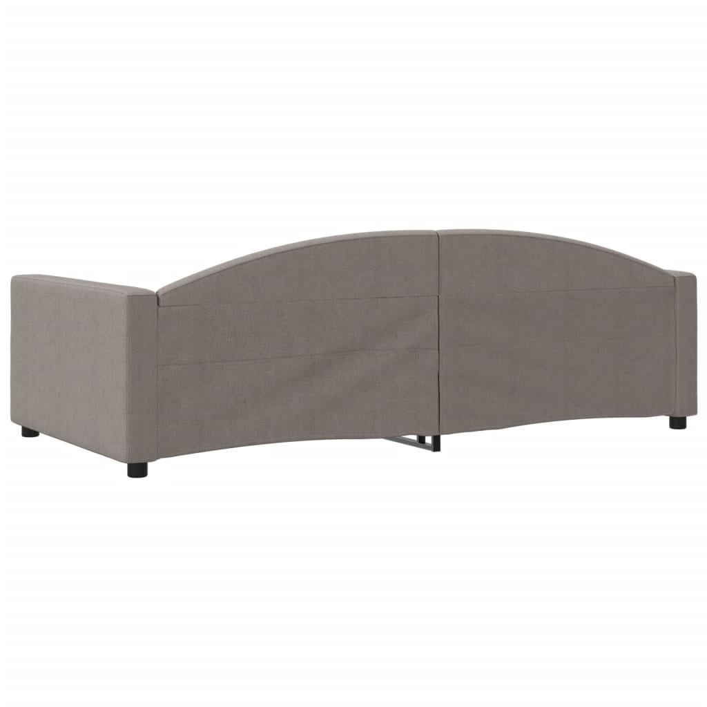 Lit de repos taupe 100x200 cm tissu - XIOS