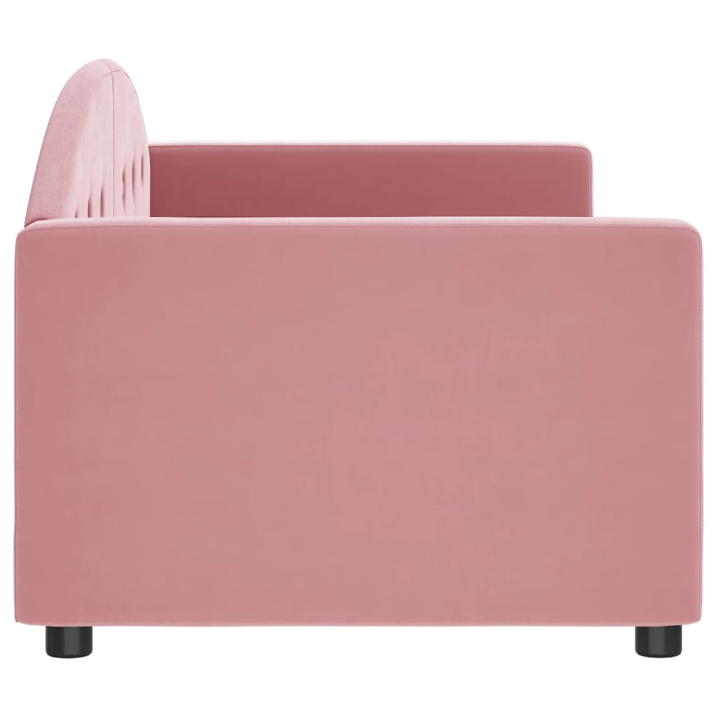Lit de repos sans matelas rose 80x200 cm velours - XIOS