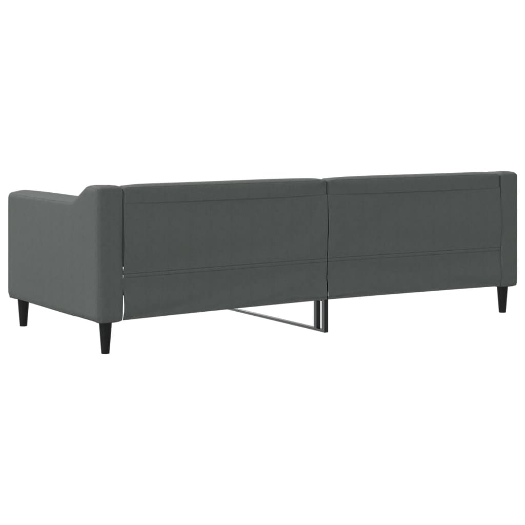 Lit de repos sans matelas gris foncé 80x200 cm tissu - XIOS