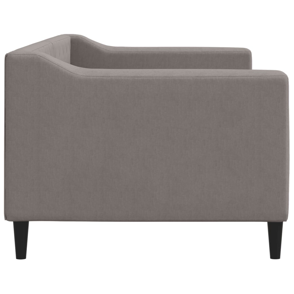 Lit de repos sans matelas taupe 80x200 cm tissu - XIOS