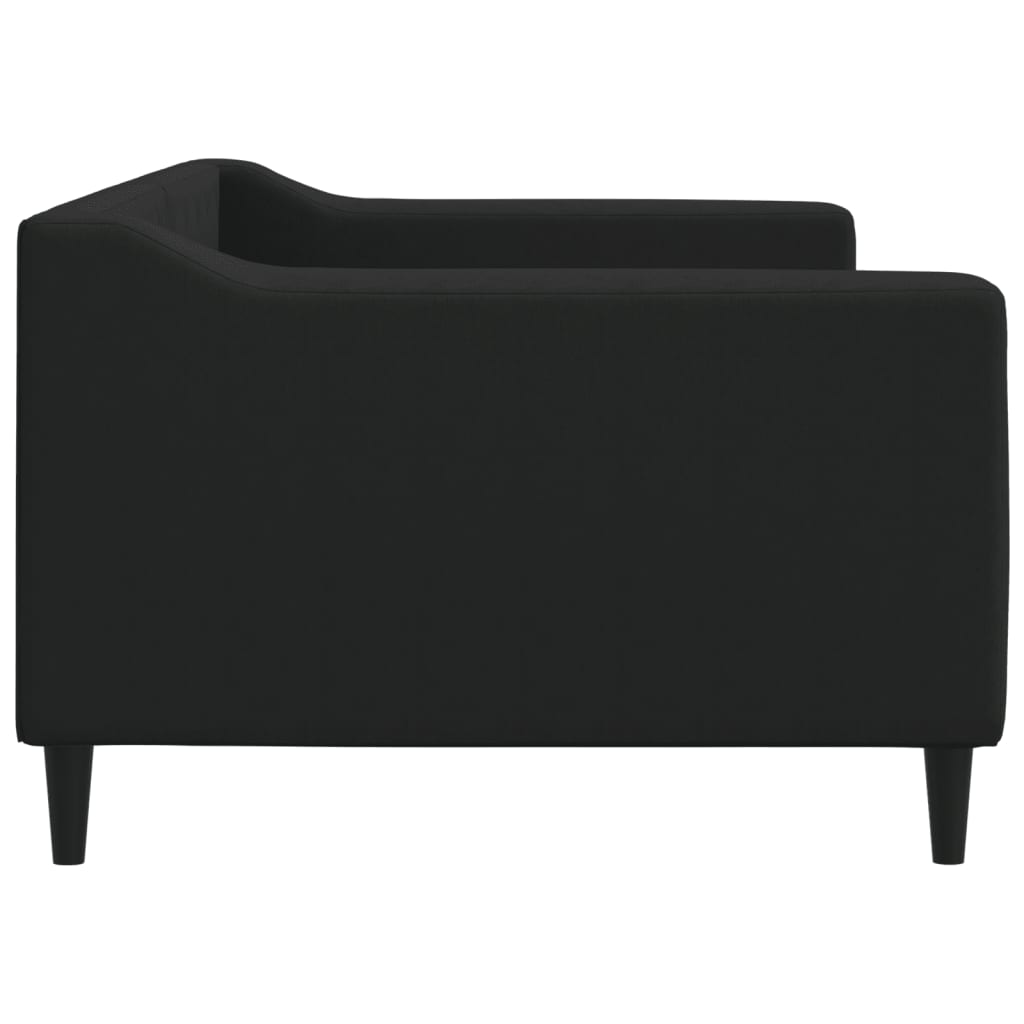 Lit de repos sans matelas noir 90x200 cm tissu - XIOS
