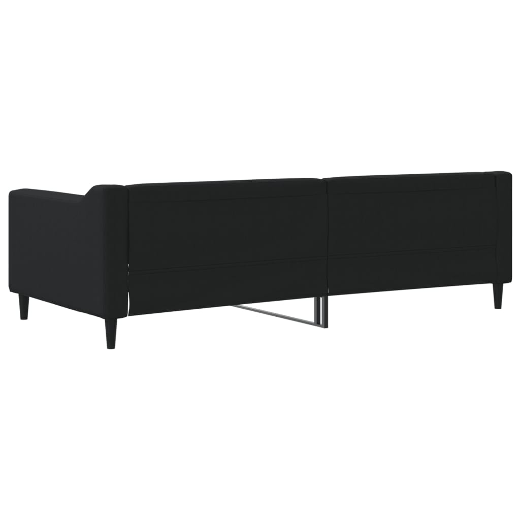 Lit de repos sans matelas noir 90x200 cm tissu - XIOS