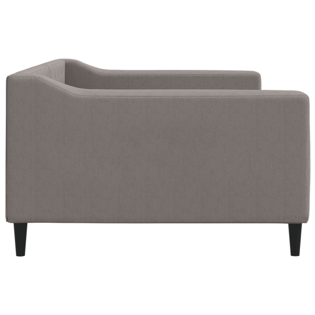 Lit de repos taupe 100x200 cm tissu - XIOS