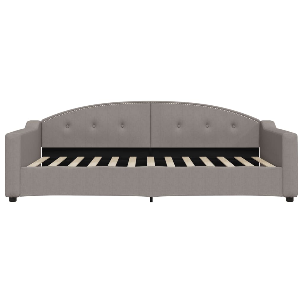 Lit de repos taupe 100x200 cm tissu - XIOS