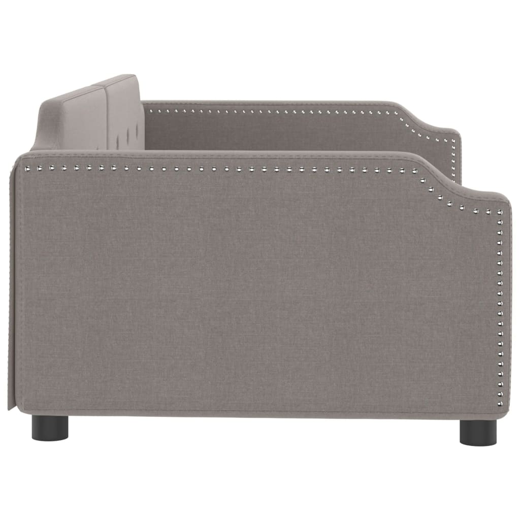 Lit de repos taupe 100x200 cm tissu - XIOS