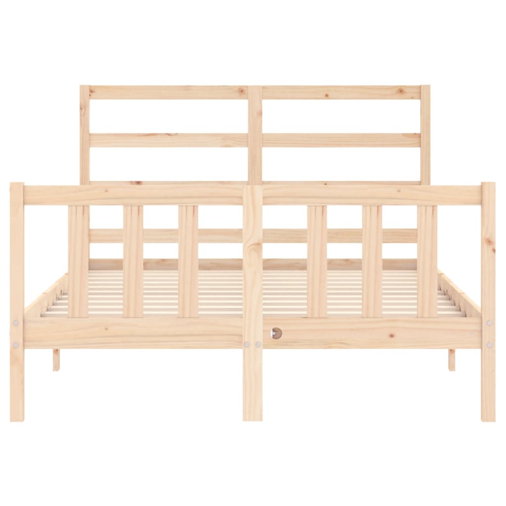 Cadre de lit sans matelas 120x200 cm bois de pin massif - XIOS