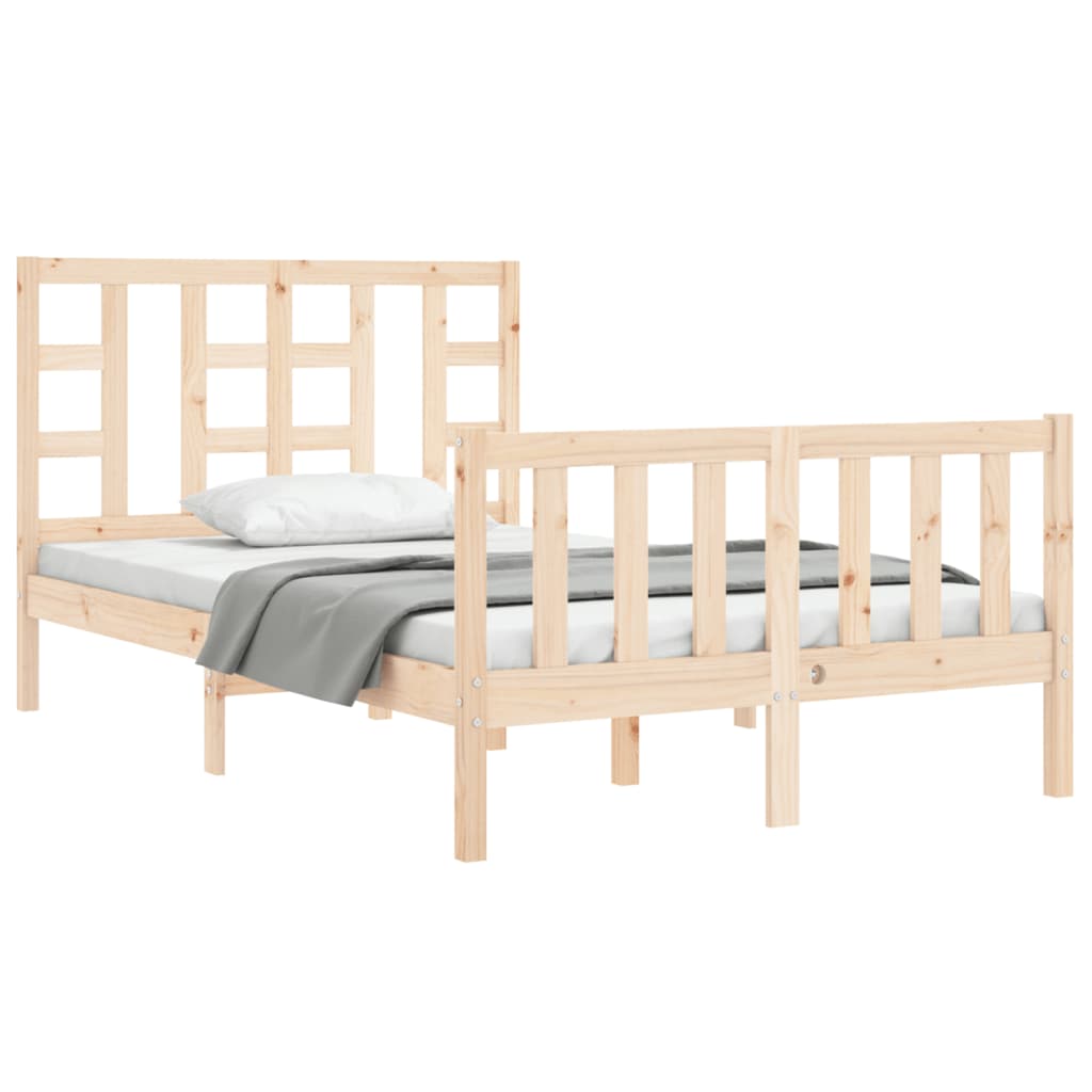 Cadre de lit sans matelas 120x200 cm bois de pin massif - XIOS
