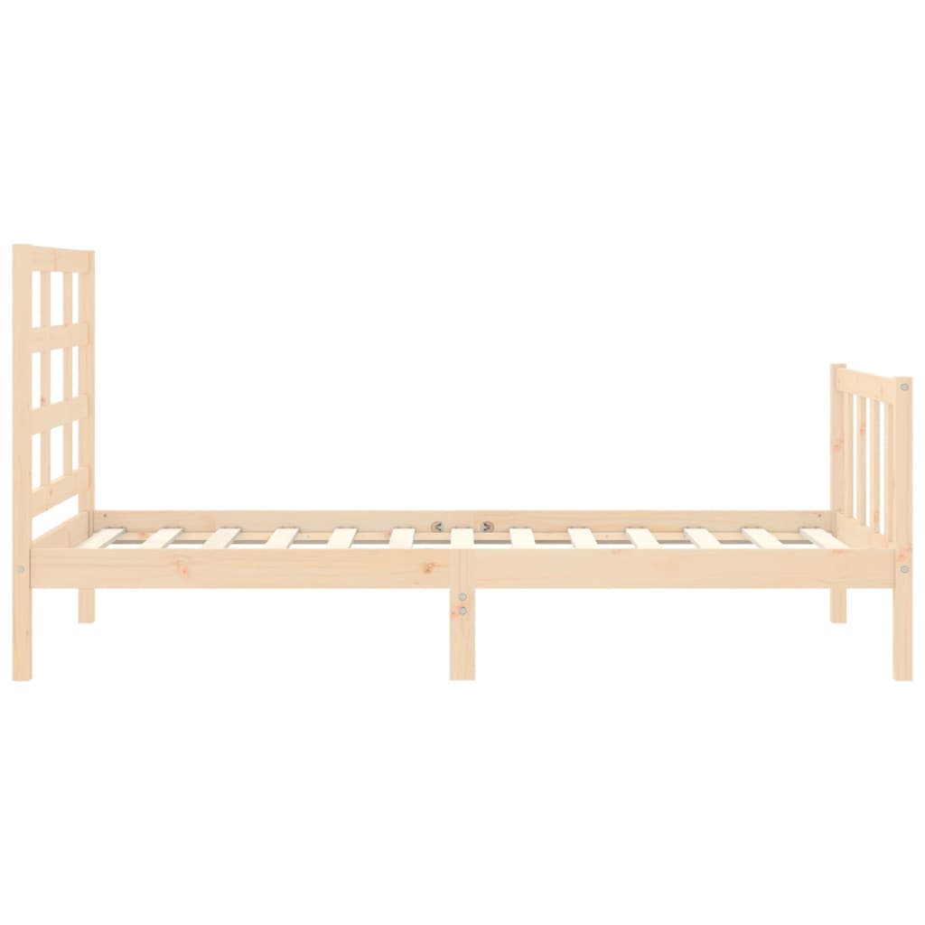 Cadre de lit sans matelas 100x200 cm bois massif de pin - XIOS