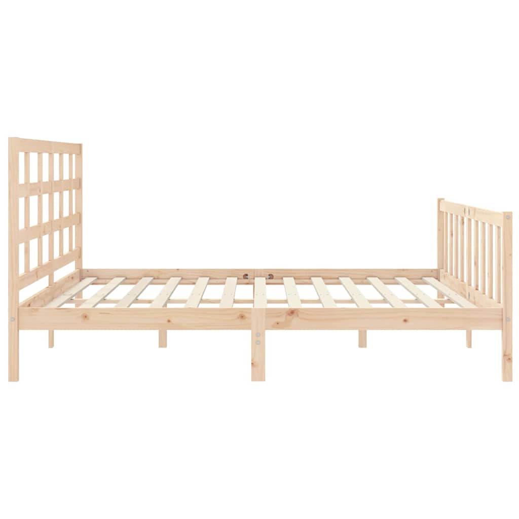 Cadre de lit sans matelas 200x200 cm bois massif de pin - XIOS