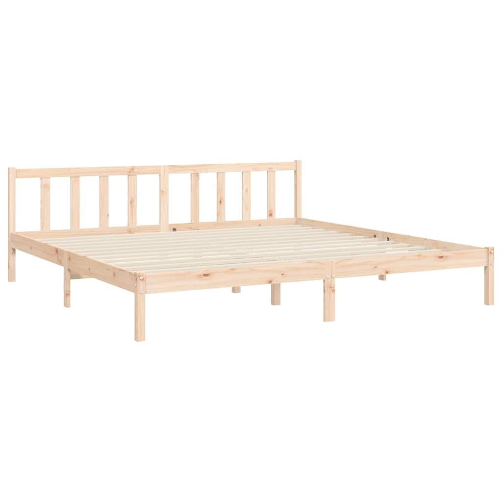 Cadre de lit sans matelas 200x200 cm bois massif de pin - XIOS