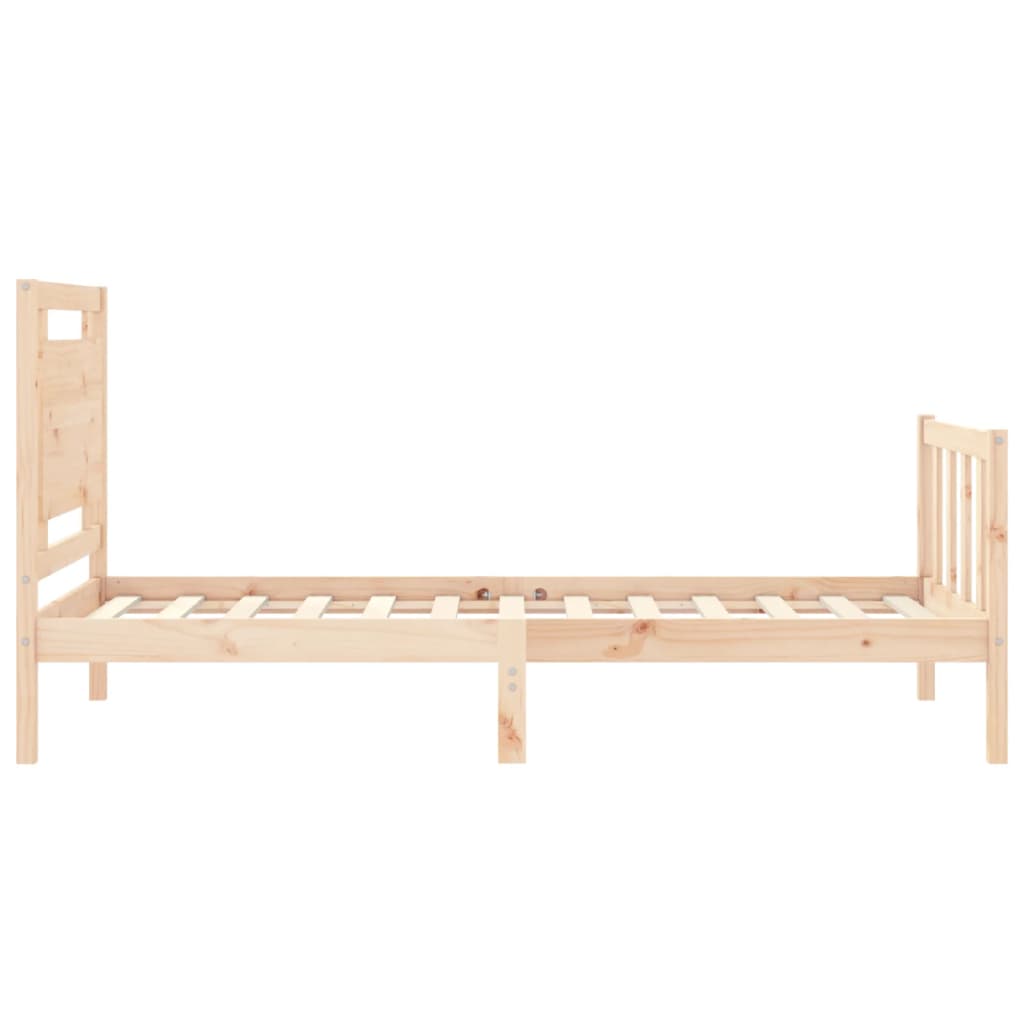 Cadre de lit sans matelas 100x200 cm bois massif de pin - XIOS
