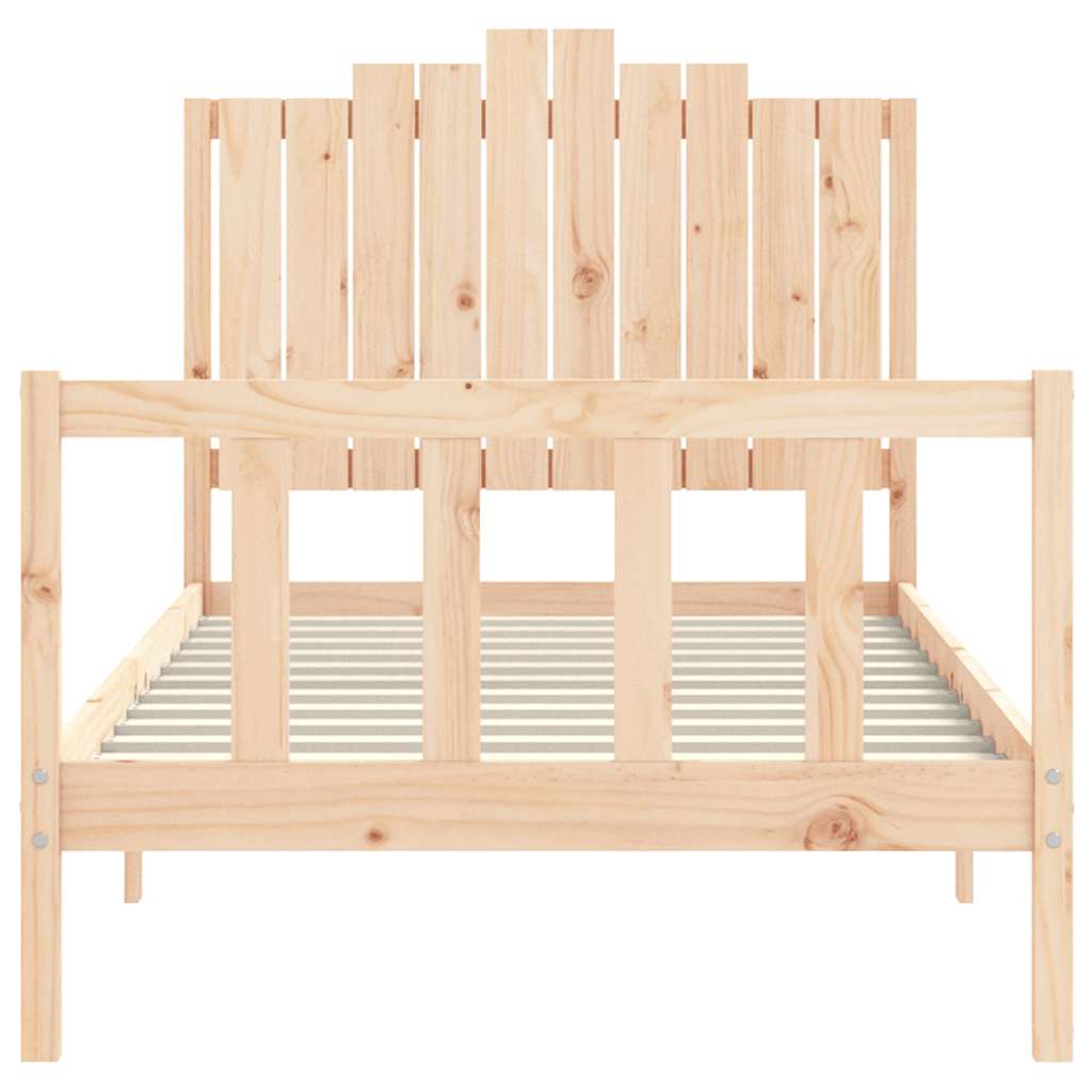 Cadre de lit sans matelas 100x200 cm bois massif de pin - XIOS