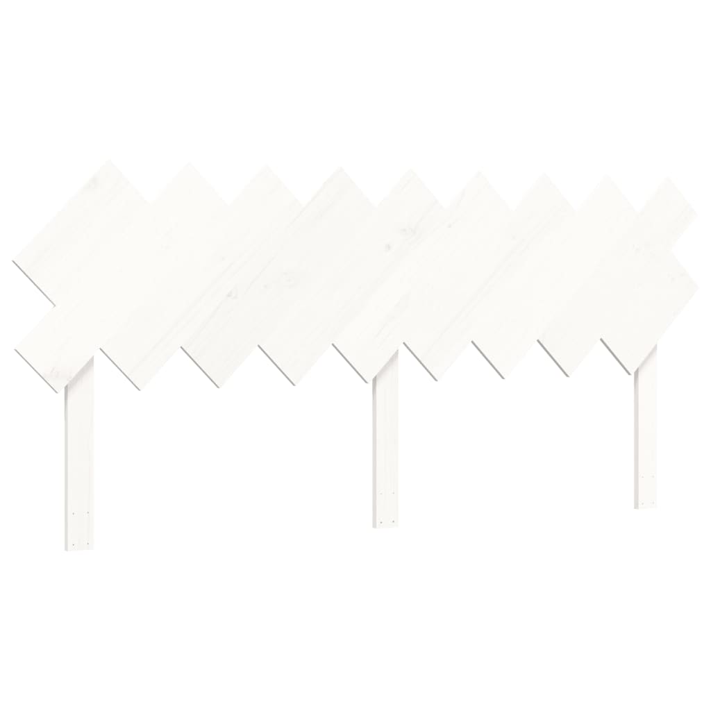 Cadre de lit sans matelas blanc bois massif de pin - XIOS