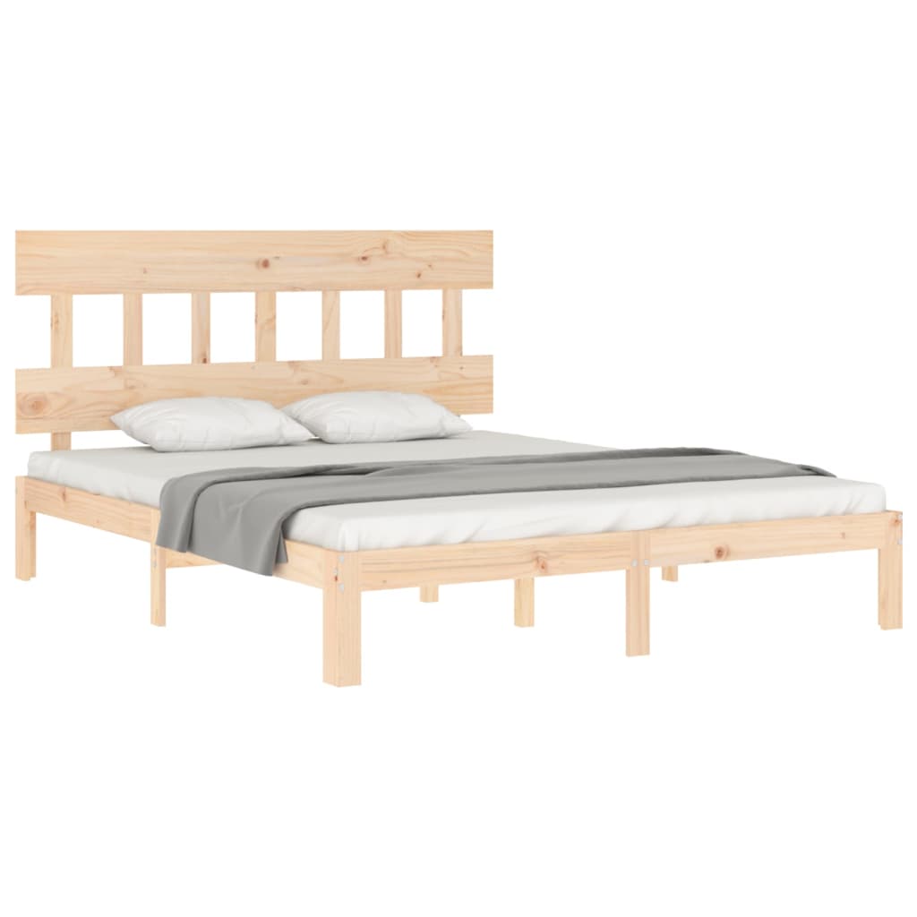 Cadre de lit sans matelas bois de pin massif - XIOS