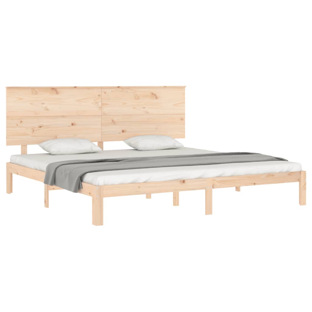 Cadre de lit sans matelas 200x200 cm bois massif de pin - XIOS