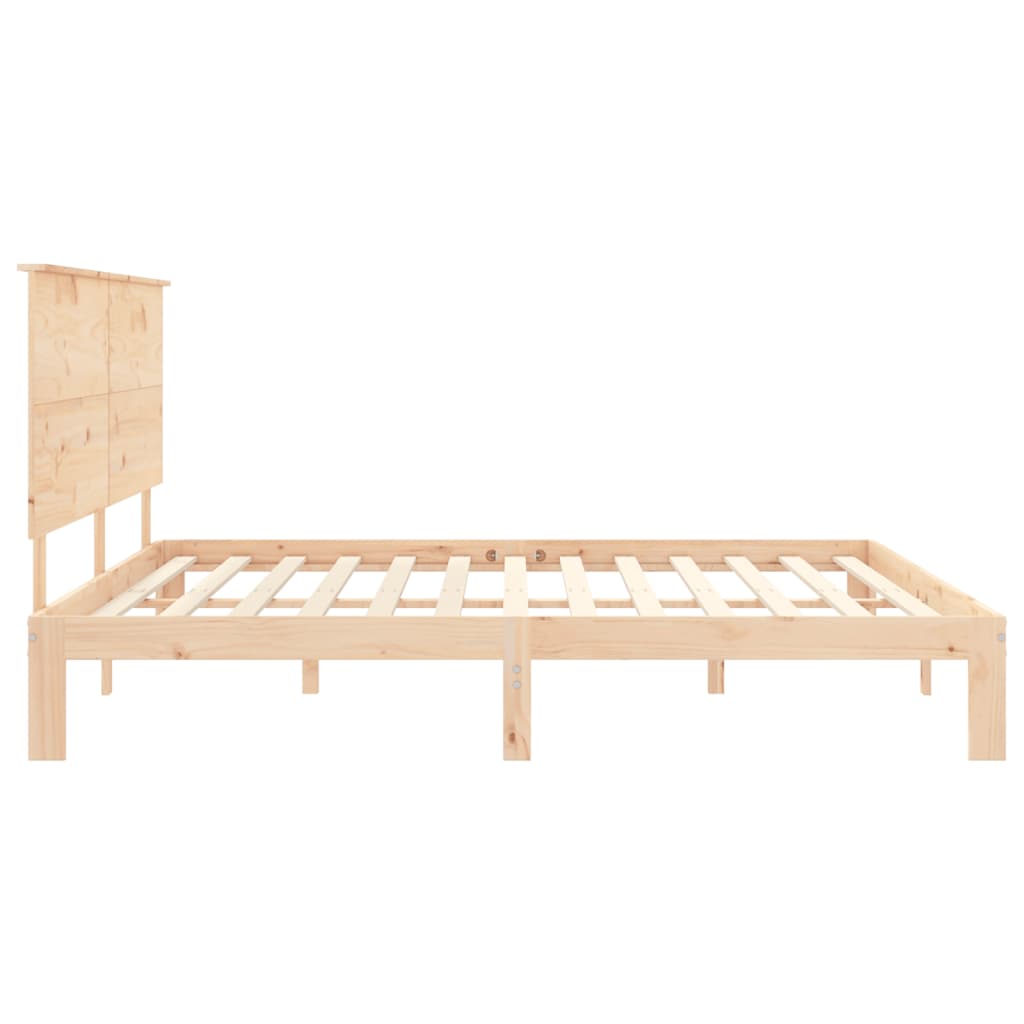 Cadre de lit sans matelas 200x200 cm bois massif de pin - XIOS