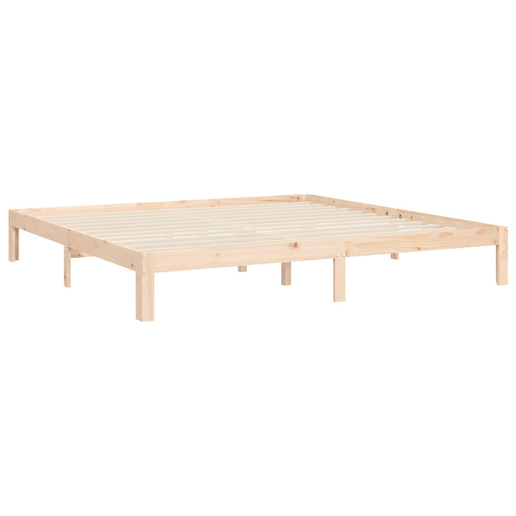 Cadre de lit sans matelas 200x200 cm bois massif de pin - XIOS