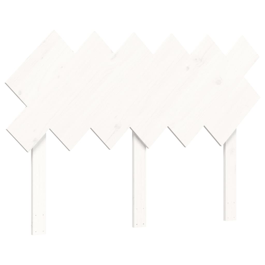 Cadre de lit sans matelas blanc 120x200 cm bois de pin massif - XIOS