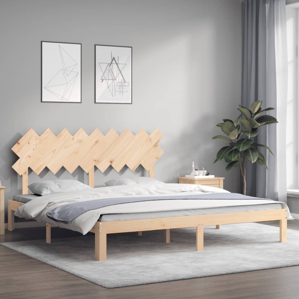 Cadre de lit sans matelas bois massif de pin - XIOS