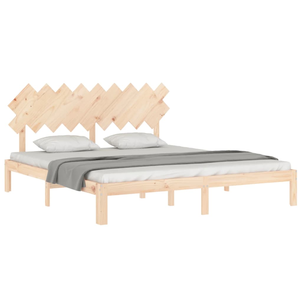 Cadre de lit sans matelas bois massif de pin - XIOS