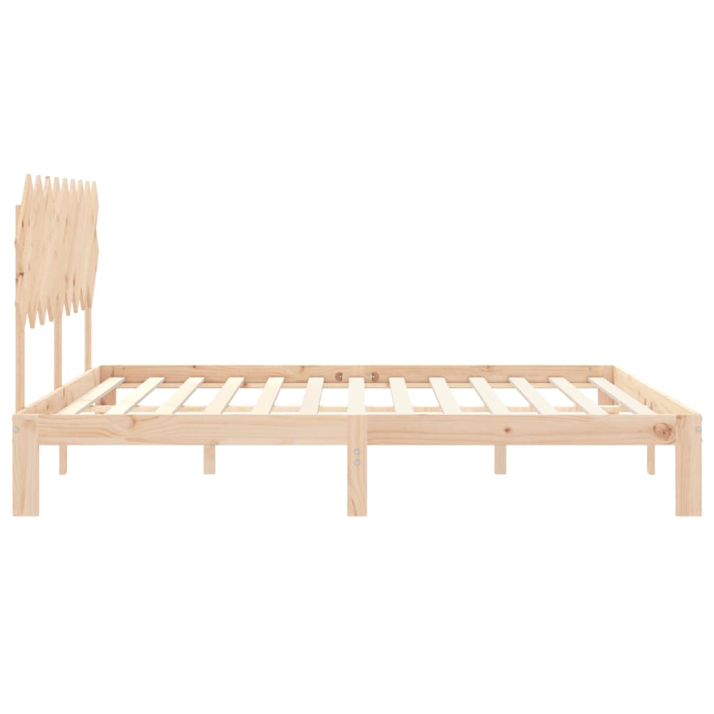 Cadre de lit sans matelas bois massif de pin - XIOS