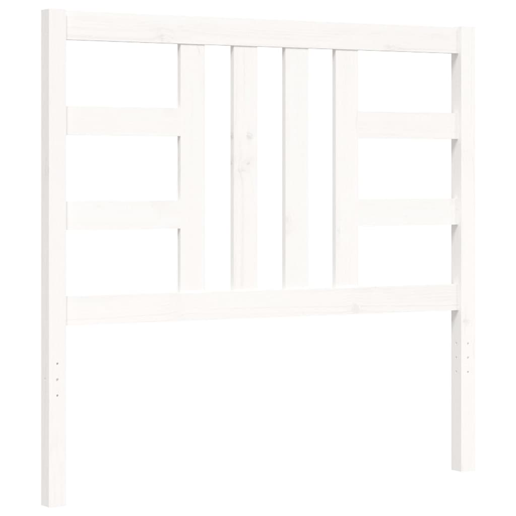 Cadre de lit sans matelas blanc 100x200 cm bois de pin massif - XIOS