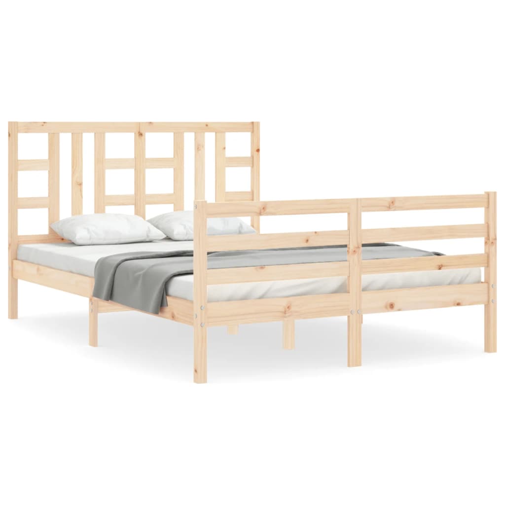 Cadre de lit sans matelas 160x200 cm bois massif - XIOS