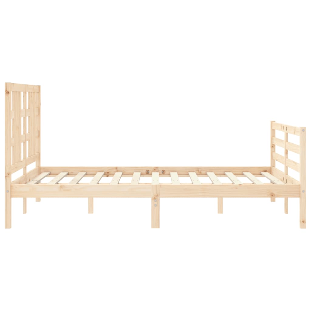 Cadre de lit sans matelas 160x200 cm bois massif - XIOS