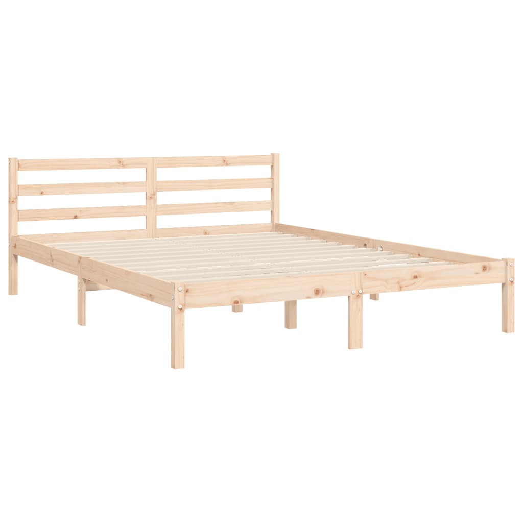Cadre de lit sans matelas 160x200 cm bois massif - XIOS