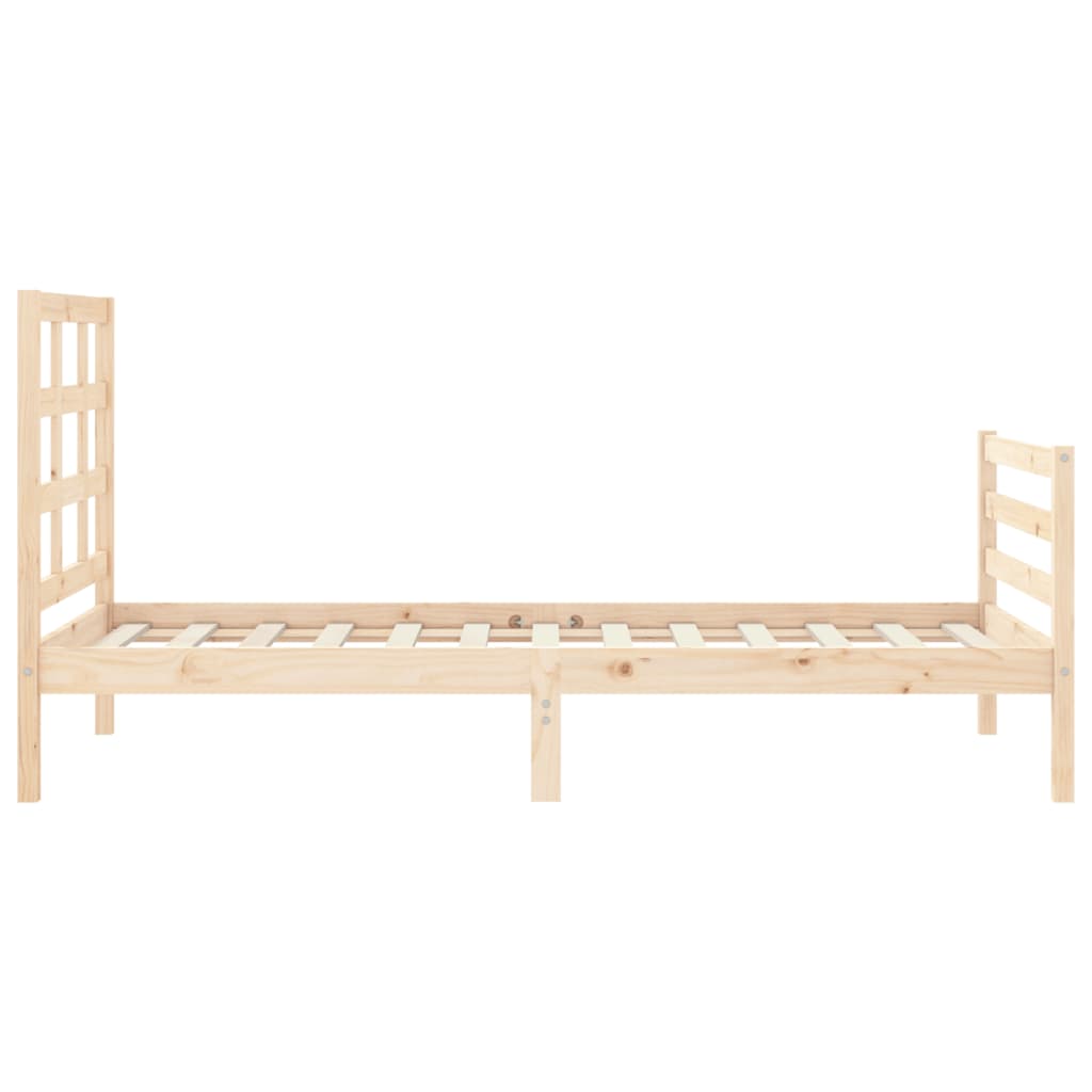 Cadre de lit sans matelas 90x200 cm bois massif - XIOS