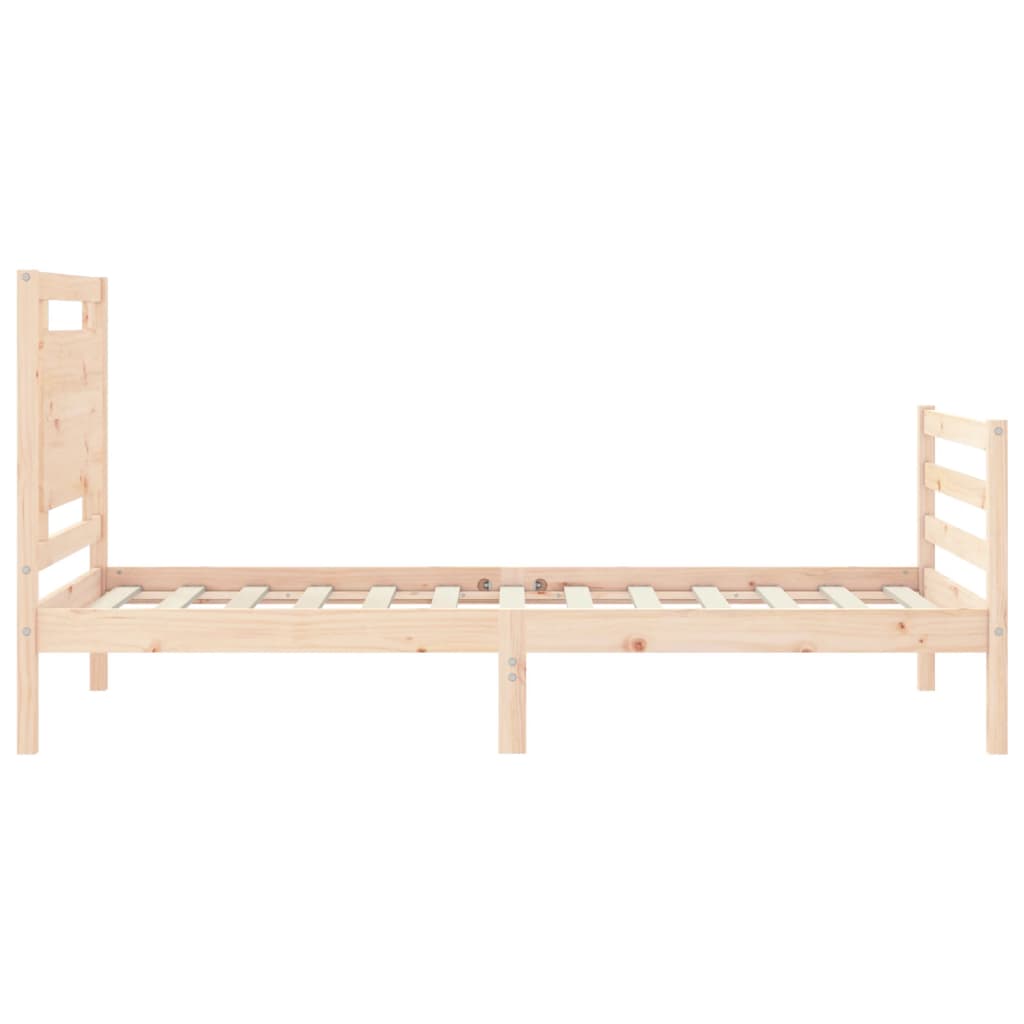 Cadre de lit sans matelas 100x200 cm bois massif - XIOS
